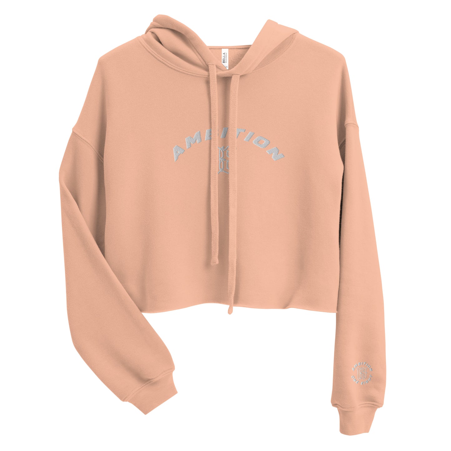 18 Gym Essential Crop Hoodie (Peach)